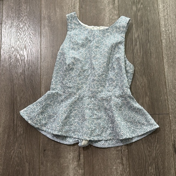 Anthropologie HD in Paris Pia Eyelet Tank 4 Top - Picture 2 of 5